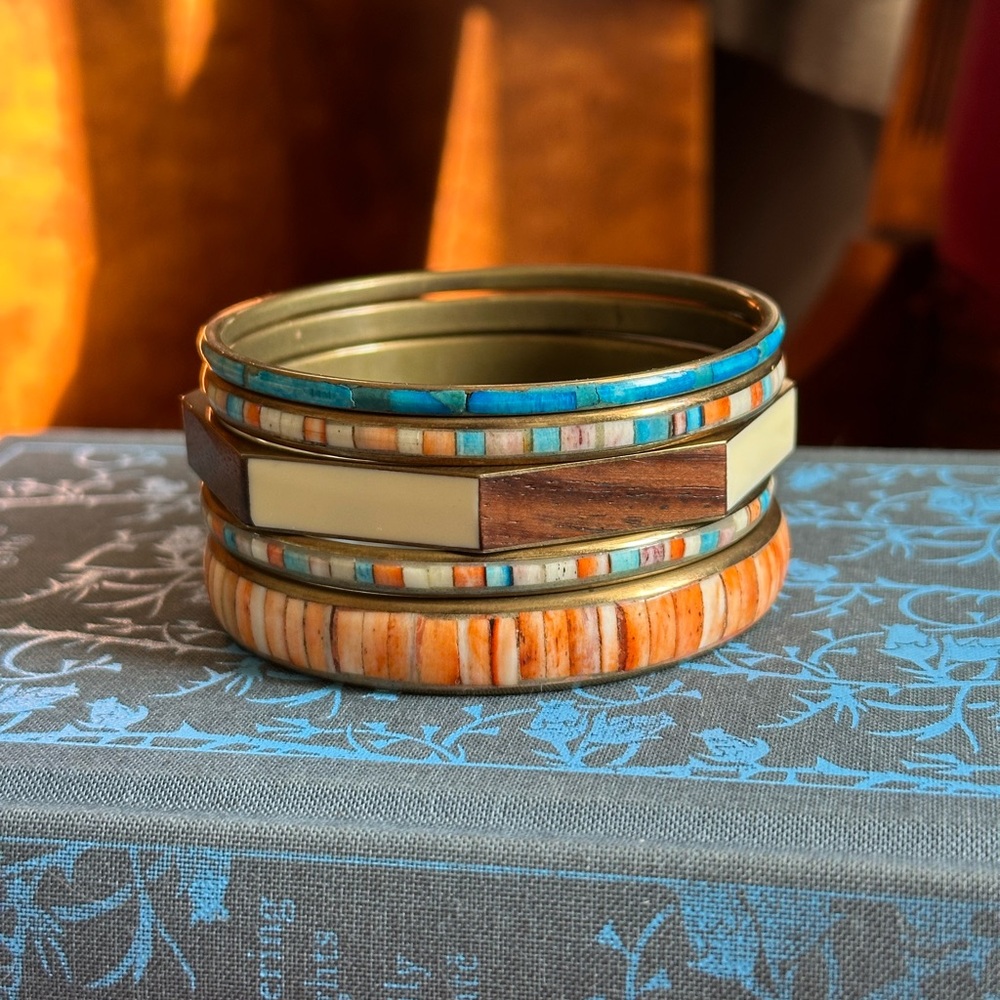 Noonday Collection Colorful Bangle Bracelet Set